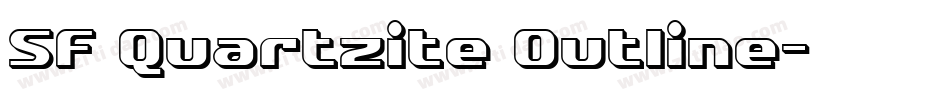 SF Quartzite Outline字体转换
